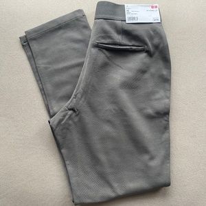 NWT UNIQLO Gray Ponte Slim Pants (XS)